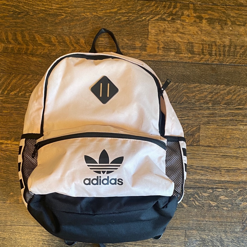 Adidas light pink and black Backpack